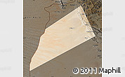 Satellite Map of Dhank, darken