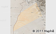 Satellite Map of Dhank, semi-desaturated