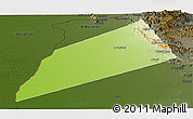 Physical Panoramic Map of Dhank, darken