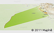 Physical Panoramic Map of Dhank, lighten