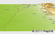 Physical Panoramic Map of Dhank