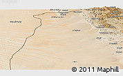 Satellite Panoramic Map of Dhank