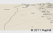 Shaded Relief Panoramic Map of Dhank