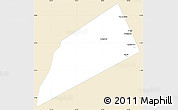 Classic Style Simple Map of Dhank, single color outside