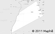 Silver Style Simple Map of Dhank