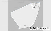 Gray 3D Map of Ibri, single color outside