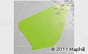 Physical 3D Map of Ibri, lighten, desaturated