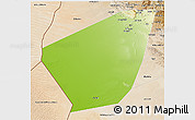Physical 3D Map of Ibri, satellite outside