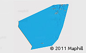 Political 3D Map of Ibri, cropped outside