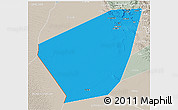 Political 3D Map of Ibri, lighten, semi-desaturated
