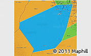 Political 3D Map of Ibri