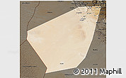 Satellite 3D Map of Ibri, darken