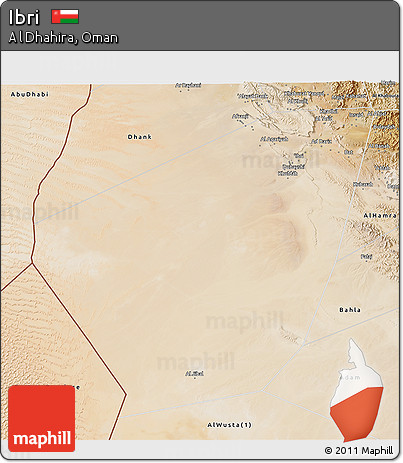 Satellite 3D Map of Ibri