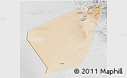 Satellite 3D Map of Ibri, lighten, desaturated