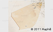 Satellite 3D Map of Ibri, lighten