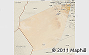 Satellite 3D Map of Ibri, shaded relief outside