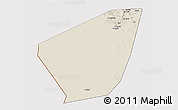 Shaded Relief 3D Map of Ibri, cropped outside