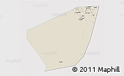 Shaded Relief 3D Map of Ibri, single color outside