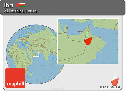 Savanna Style Location Map of Ibri