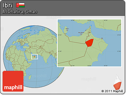 Savanna Style Location Map of Ibri