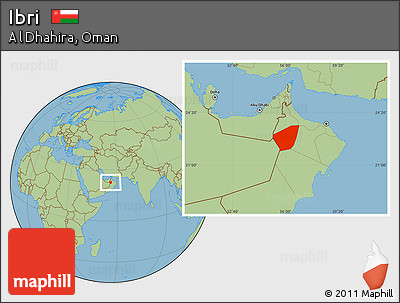 Savanna Style Location Map of Ibri