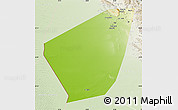 Physical Map of Ibri, lighten