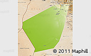 Physical Map of Ibri, satellite outside