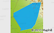 Political Map of Ibri, physical outside