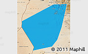 Political Map of Ibri, satellite outside