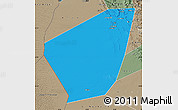 Political Map of Ibri, semi-desaturated