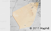 Satellite Map of Ibri, desaturated