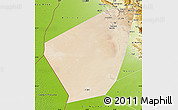 Satellite Map of Ibri, physical outside