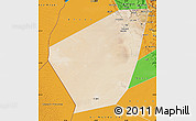 Satellite Map of Ibri, political outside