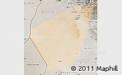 Satellite Map of Ibri, semi-desaturated