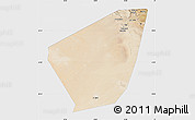 Satellite Map of Ibri, single color outside