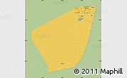 Savanna Style Map of Ibri, single color outside