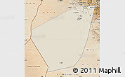 Shaded Relief Map of Ibri, satellite outside