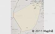Shaded Relief Map of Ibri, semi-desaturated