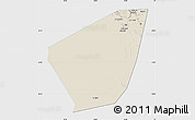 Shaded Relief Map of Ibri, single color outside