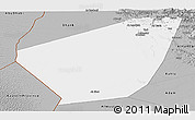 Gray Panoramic Map of Ibri