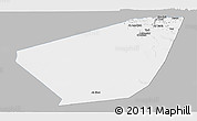 Gray Panoramic Map of Ibri, single color outside