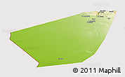 Physical Panoramic Map of Ibri, cropped outside