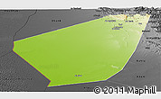 Physical Panoramic Map of Ibri, darken, desaturated