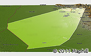 Physical Panoramic Map of Ibri, darken