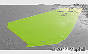 Physical Panoramic Map of Ibri, desaturated