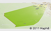 Physical Panoramic Map of Ibri, lighten