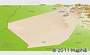 Satellite Panoramic Map of Ibri, physical outside