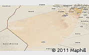 Satellite Panoramic Map of Ibri, shaded relief outside