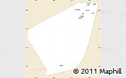 Classic Style Simple Map of Ibri, single color outside