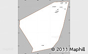 Gray Simple Map of Ibri, cropped outside